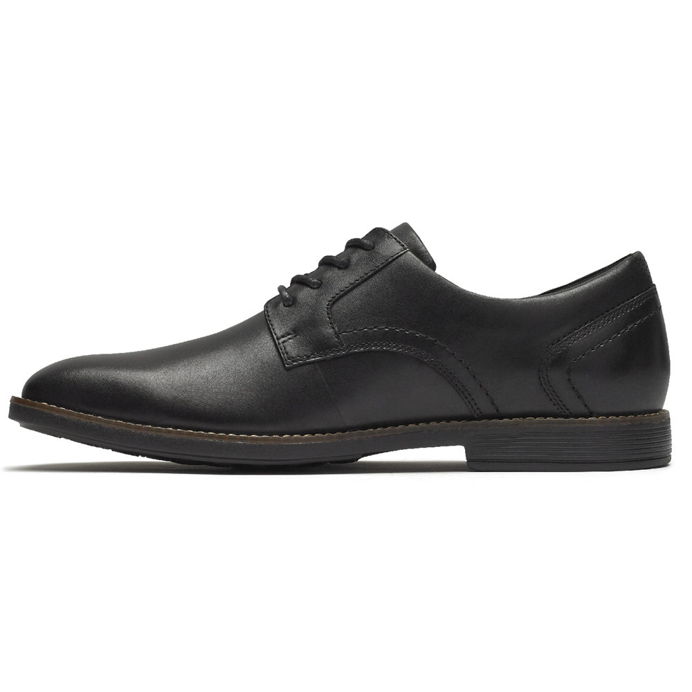 Rockport Mens Slayter Plain Toe Shoe - Lace Up Black - MCH895614